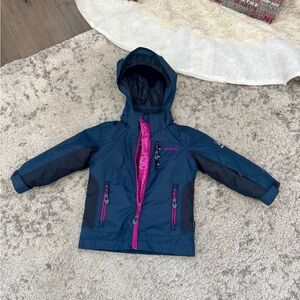 Kamik Girls insulated Hooded Winter Jacket size 2